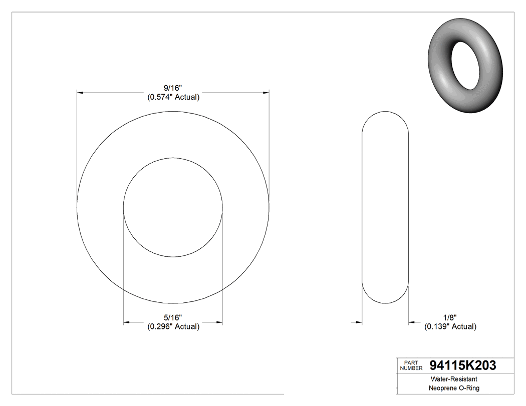 Technical drawing - 94115K203